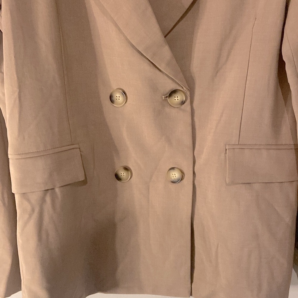 NWT Aqua Womens Joanie Office Career Double-Breasted Blazer Blazer - Picture 5 of 7